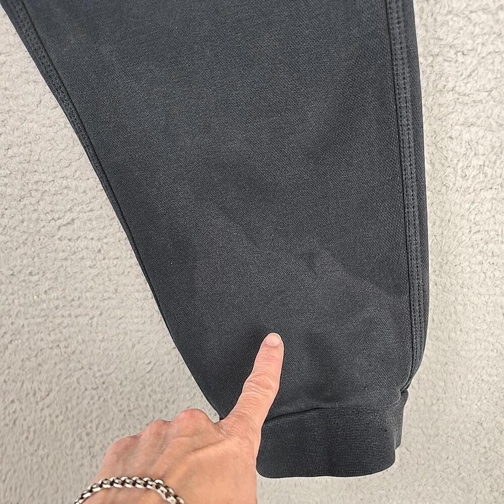 Nike Sweatpants Mens Size XXL Black Joggers White Swoosh Cozy Casual Logo - Picture 8 of 9